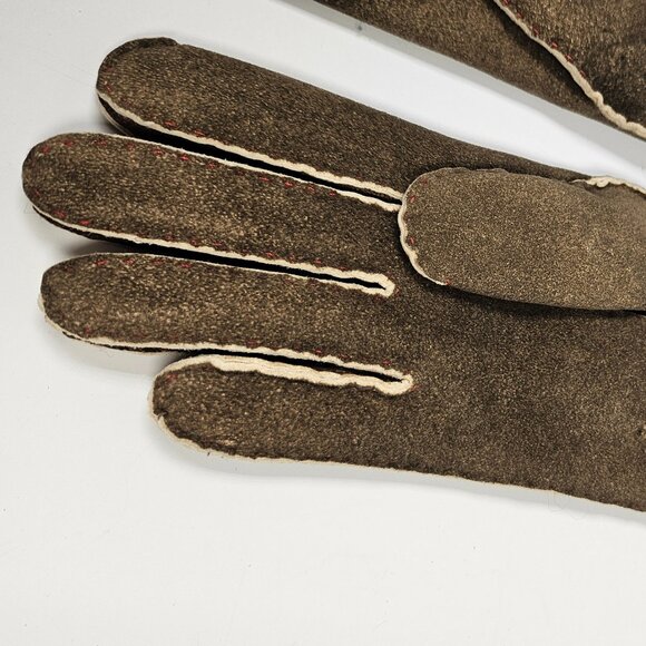 Handschuhe Tan Leather Gloves - Picture 4 of 4